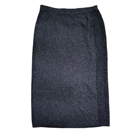 Pure Jill Dresses & Skirts - Pure Jill Pull On Knit Pencil Skirt Heathered Gray Size XS Cotton Nylon Straight